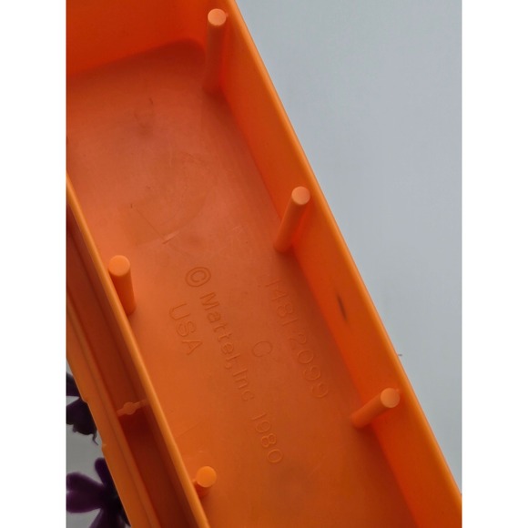 Vtg 1980 Barbie Dream House Pool Flower Box Planter Orange Replacement Flowers - Picture 6 of 7